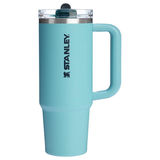 Vaso Stanley Quencher ProTour Flip con pajita y tapa a prueba de fugas, 30 oz | Pajita y asa integradas | Portavasos Compatible para Viajes | Taza aislada de acero inoxidable | Sin BPA | Agave