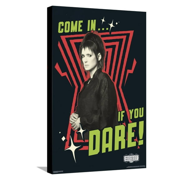 Beetlejuice Beetlejuice - Come In If You Dare Canvas Wall Poster, 14.725" x 22.375"