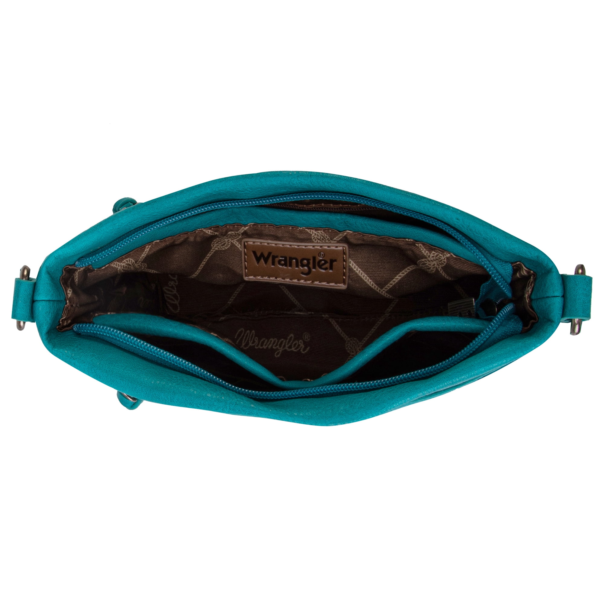 Wrangler Crossbody Bags for Women Western Hand Woven Satchel Purse, Turquoise
