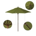 thumbnail image 2 of California Umbrella  7.5' Round Marenti Wood Frame Patio Umbrella with Pacifica Fabric, Base Not Included Palm, 2 of 5