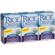 Rice Dream Organic Original Enriched Rice Drink, 3 count, 8 fl oz, (Pack of 9)