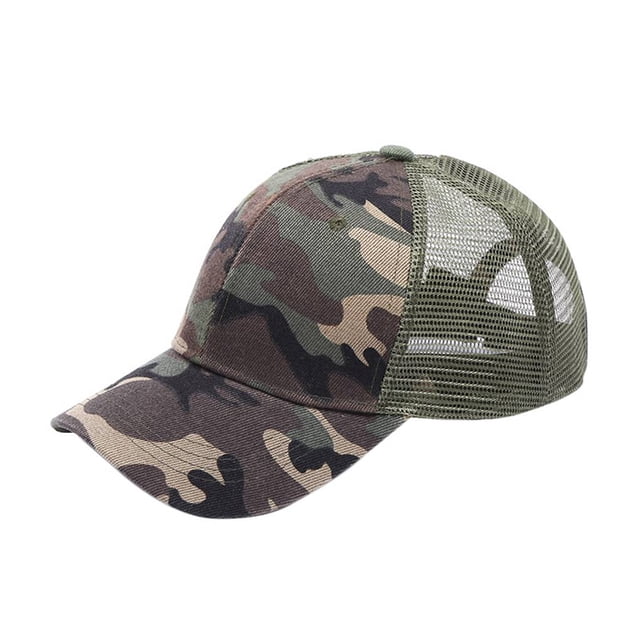 Women Adjustable Ponytail Baseball Cap Girl Snapback Outdoor Caps cap Trucker mesh hat Female Summer Hats Mesh Net Trucker Hat