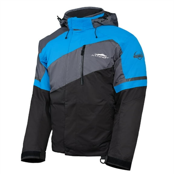 Katahdin Recon Mens Snow Jacket Black/Gray/Blue XL