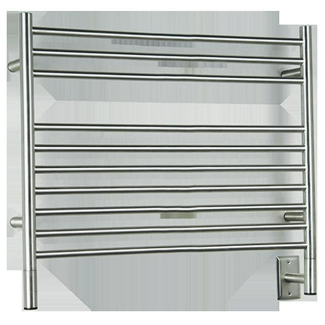 Amba Products LSMB Jeeves L Straight Towel Warmer, Matte Black