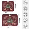 thumbnail image 2 of Ryvnso Christmas Tree Reindeer-r1 Dish Drying Mat for Kitchen Countertop 18x24 Large Dish Pad Drainer Rack Dish Sink Mats, 2 of 7