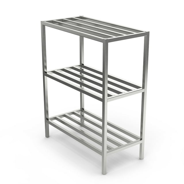 Winholt ALSCH-60-320 60" x 20" Shelving Kit for Walk-In Coolers/Backroom - (3) Levels, Aluminum
