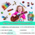 thumbnail image 4 of Instrumentos musicales LOOIKOOS de madera para niños pequeños, 22 piezas con bolsa de almacenamiento, 4 of 6