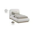 thumbnail image 2 of Meridian Furniture Vaughn Cream Linen Textured Fabric Twin Bed, 2 of 10