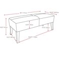 thumbnail image 4 of CorLiving Antonio Bonded Leather Bench, 4 of 4