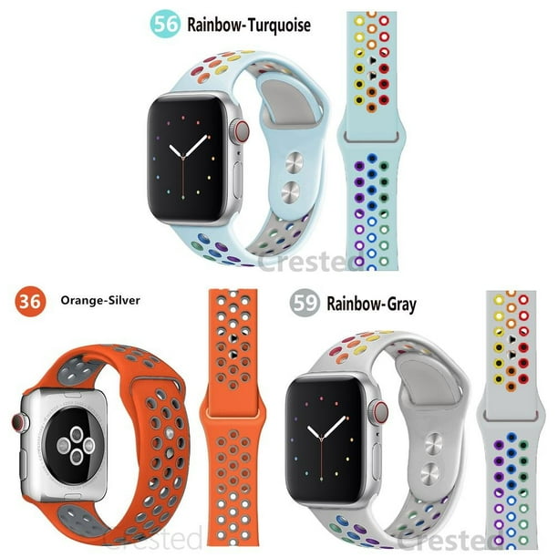 BRADCET 1/3Pack Nike Sport Band for Apple Watch Bands 45mm 44mm 40mm