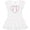 AA-White, variant on Inktastic Heart Shaped Baseball Girls Baby Dress