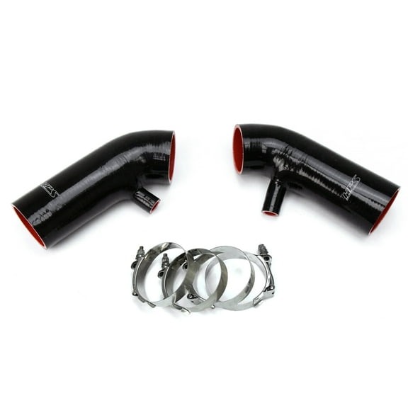 HPS Black Reinforced Silicone Post MAF Air Intake Hose Kit Compatible for Infiniti 07-08 G35 Sedan 3.5L 08-14 G37 08-09 EX35 3.7L Nissan 07-08 350Z 09-14 370Z 3.5L 3.7L VQ35HR, 87-68426-BLK