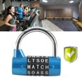 thumbnail image 3 of 5 Dial Digit Code Combination Padlock Keyless, Resettable Luggage Locks for Backpack, Gym School Employee Locker, Weatherproof Travel Lock Suitcase Locker Security Password, 3 of 7