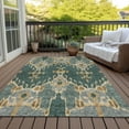 thumbnail image 6 of Addison Rugs Chantille Indoor/Outdoor Transitional Ikat Cactus Washable Rectangle Rug, 5' x 7'6", 6 of 6