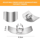 thumbnail image 2 of Protectores de dedos para cortar, protectores de dedos de acero inoxidable, protectores de cuchillos para cortar, cortar en cubitos y rebanar, protectores de pulgar para herramientas de cocina para, 2 of 6
