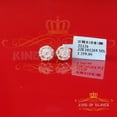 thumbnail image 6 of King of Bling's Men's/Womens 925 Silver Yellow 0.50ct VVS 'D' Moissanite Round Stud Earrings, 6 of 12