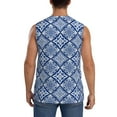 thumbnail image 4 of Disketp Stylized Flowers Vintage Boho Sleeveless Tshirts For Men, Muscle Shirts For Men Dry Fit Tank Top-X-Large, 4 of 8