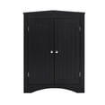 thumbnail image 4 of Wooden Cabinets, sideboard cabinet,corner cabinet,Bathroom Floor Corner Cabinet with Doors and Shelves, Kitchen, Living Room,Free Standing Storage Cabinet for Bathroom, Black Living Room Cabinets, 4 of 11