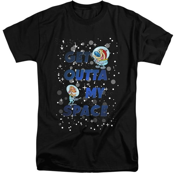 Ren And Stimpy Get Outta My Space Unisex Adult Tall T Shirt