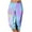 Blue, variant on WXLWZYWL Womens Capri Pants 2024 Casual Drawstring Elastic Waist Sweatpants Loose Jogger Summer Vacation Lounge Sweatpants Striped Floral Printed Pants with Pockets