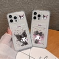 thumbnail image 2 of Kuromi My melody-funda bonita para iPhone, carcasa transparente anticaída, compatible con modelos 16, 15, 14, 13, 12, 11 Mini Pro Max, X, XR, XSMax, 6S, 6, 7, 8 Plus, 2 of 5