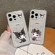 thumbnail image 2 of Kuromi My melody-funda bonita para iPhone, carcasa transparente anticaída, compatible con modelos 16, 15, 14, 13, 12, 11 Mini Pro Max, X, XR, XSMax, 6S, 6, 7, 8 Plus, 2 of 5