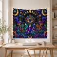 thumbnail image 5 of All-Seeing Eye Stained Glass Art in Cosmic Night Sky, Mystical Fantasy for Art Lovers, Celestial Decor, Halloween Gift, Tapestry Wall Hanging for Bedroom and Living Room, 5 of 7