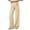 Khaki, variant on Nmnitkp Pants for Women Striped Wide Leg Dress Pants with Pockets Drawstring Elastic Back Waist Loose Straight Business Casual Work Trousers for Office Daily Travel Wear Dark Gray,S
