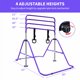 thumbnail image 2 of Barra de gimnasia horizontal multifuncional ajustable de altura para niños con anillos de oso, 2 of 5