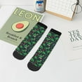 thumbnail image 7 of Fuzoiu Dino Christmas Party Print Adult Socks, Crew Moisture-wicking Socks, Unisex Cushion Crew Socks,Casual Sports Ankle Socks, 7 of 7