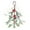 J, variant on BinKFF Christmas Mistletoe Decor Artificial Green Christmas Mistletoe Hanging Bunch Artificial Mistletoe Ornament with Bow Xmas Artificial Hanging Mistletoe Mistletoe Glitter Hanging for Home