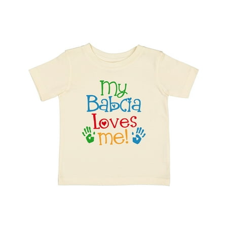 

Inktastic My Babcia Loves Me Gift Baby Boy or Baby Girl T-Shirt