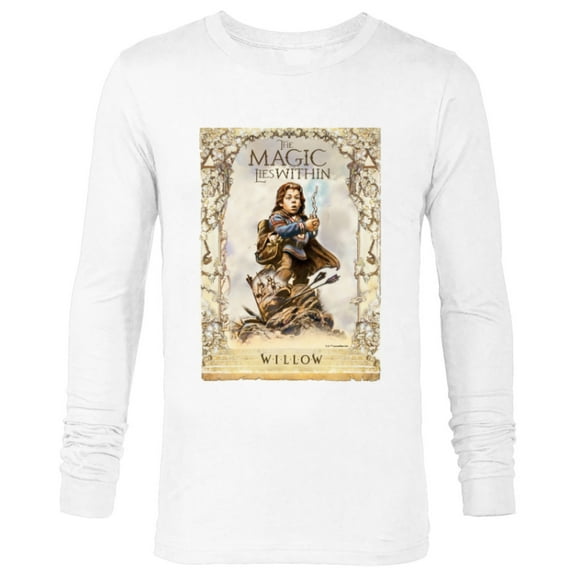 Lucasfilm Willow Movie The Magic Lies Within Archway Battle - Long Sleeve T-Shirt for Men - Customized-White