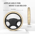 thumbnail image 2 of Kdxio Rabbit And Candy Print Elastic Stretch Steering Wheel Cover,Auto Steering Wheel Cover,15 Inch Anti-Slip,Warm in Winter and Cool in Summer,Fit Suvs,Vans Cars,Trucks, 2 of 7