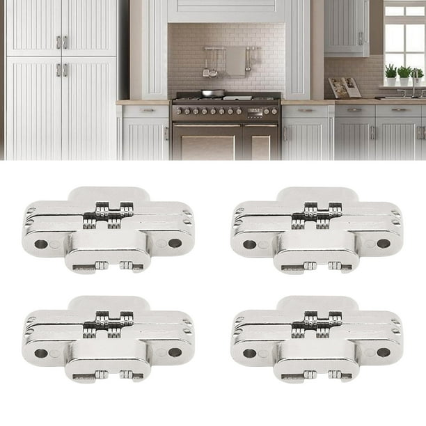 Bisagra Oculta, Resistente 43 Mm Bisagra Oculta Oscilante De 180 Grados aleación De Zinc Para Puertas De Gabinete