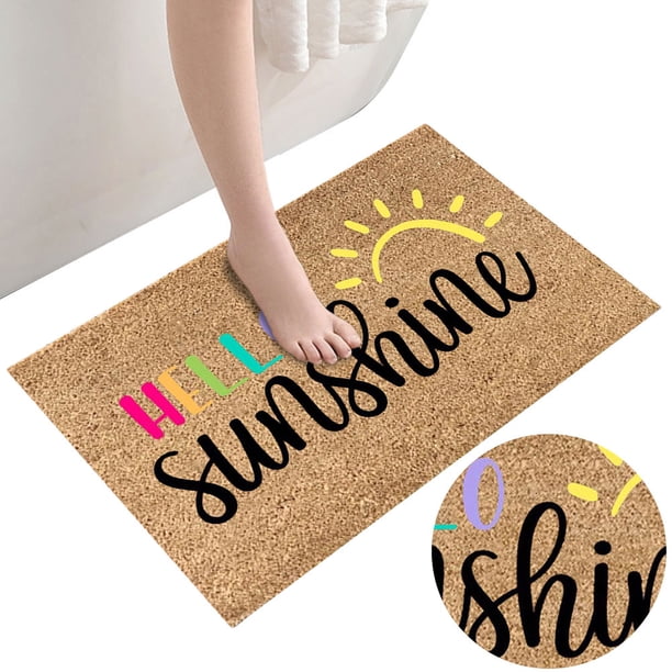 Alfabetón Puerta Perfil Estera Bienvenida Verano No Deslizamiento Decorativo 40x60 Cm para Entrada Baño