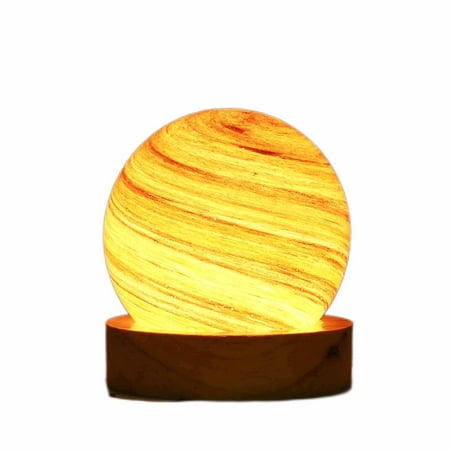 

RUNOLIG Moon Night Light For Kids Unique 3d Planet Lamp Usb Rechargeable 3-Colors Sunset Models Gift