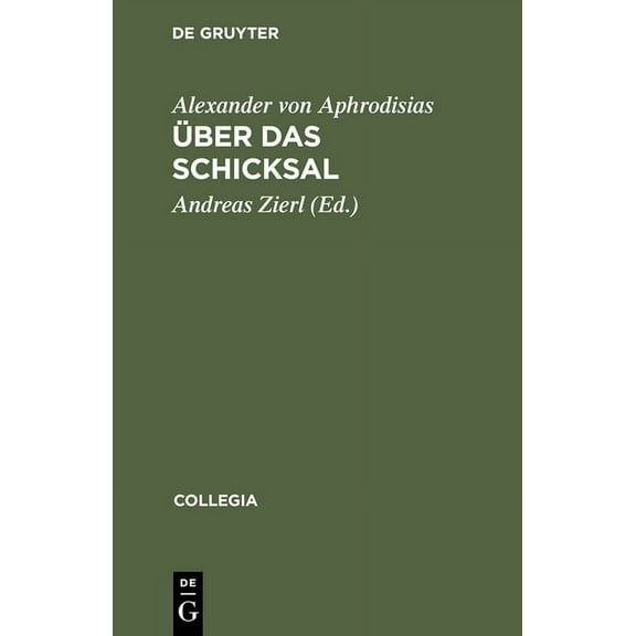 Collegia Über das Schicksal, (Hardcover)