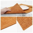 thumbnail image 4 of decorUhome Placemats Set of 4 - Cotton Linen Blend Washable Heat Resistant Dining Table Mats, Orange, 13" x 19", 4 of 8