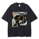 thumbnail image 1 of Camisetas Vintage lavadas para hombre, camisa informal de 100% algodón, con gráfico Retro, Hip Hop, Unisex, negra, ropa de calle de gran tamaño, 1 of 4