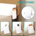 thumbnail image 4 of Almohada con forma de cuña Vekkia King para rellenar huecos en la cabecera, color blanco, 4 of 9