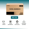 thumbnail image 4 of Papel Higiénico en Bobina GREYMOON SYNKO - Papel Higiénico Institucional - 12 Rollos de 180 mts c/u - Doble Hoja - Super Absorbente - Alta Resistencia - Ecológico, 4 of 5