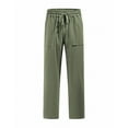 thumbnail image 3 of Dxzfnsa Men's Athletic Pants with Zip Pockets, Lightweight, Quick Dry, Workout Sweat Pants mens pants(Army Green,L), 3 of 8