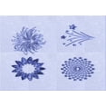 thumbnail image 1 of Ahgly Company Indoor Rectangle Patterned Lavender Blue Area Rugs, 6' x 9', 1 of 1