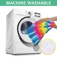thumbnail image 5 of Colorful Rainbow Tie Dye Spiral Pattern Rectangle Tablecloth 60"x84",Waterproof Polyester Rectangle Table Cloth, Wipeable Spillproof Polyester Tablecloth for Dining, Camping, Indoor and Outdoor, 5 of 5