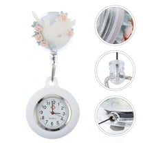 Soimiss Fashionable Multi Color Nurse Fob Watch with Clip on Large Clear Face