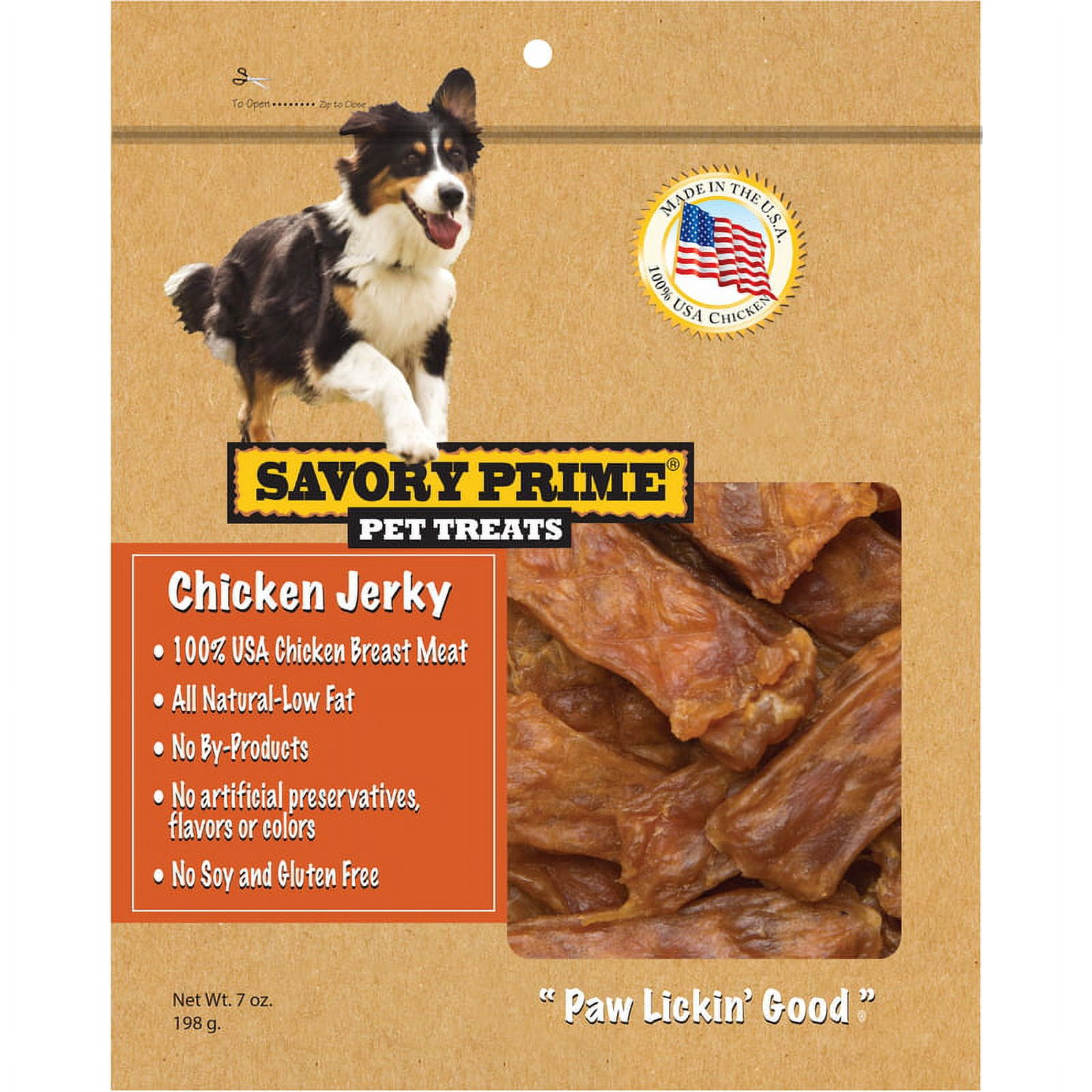 Savory Prime Chicken Jerky Grain Free Treats For Dog 1 each