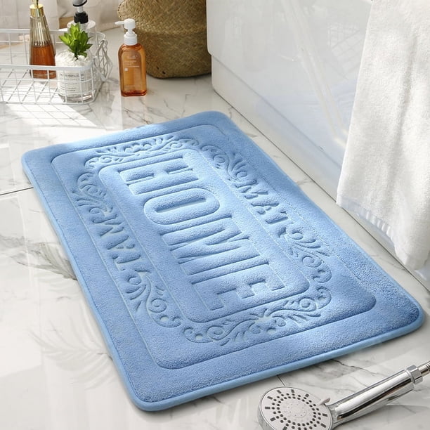 Alfombrilla de baño de estilo casero, alfombrilla absorbente para pies, alfombrilla para puerta de inodoro, alfombrilla antideslizante para baño, alfombra