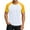 YellowB&55^0126M, variant on Fabrcox Men Shirts Short Sleeve Raglan Mens Crew Neck T Shirts Athletic Sports Workout Spring Summer Color Block Tops for Men
