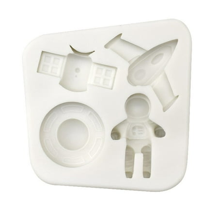

3D Astronaut Silicone Rubber Flexible Food Safe Mould Clay Resin Ceramics Candy Fondant Candy Chocolate Soap Mould